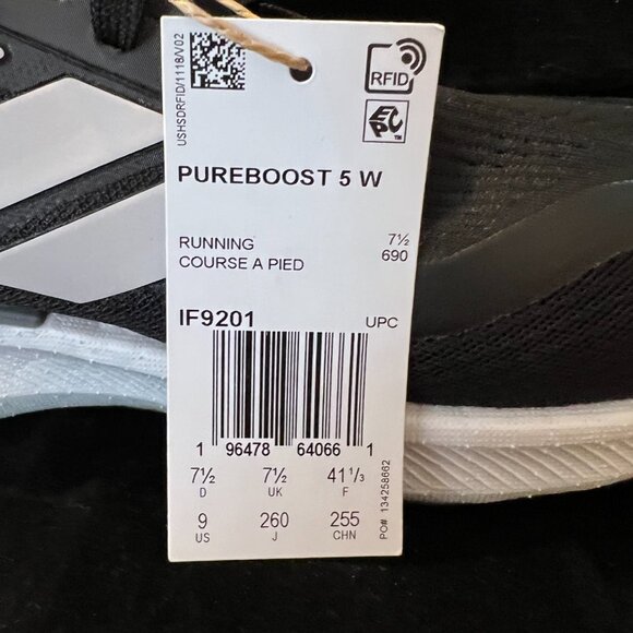 adidas Pureboost 5 W NIB Size 9 - Picture 4 of 6
